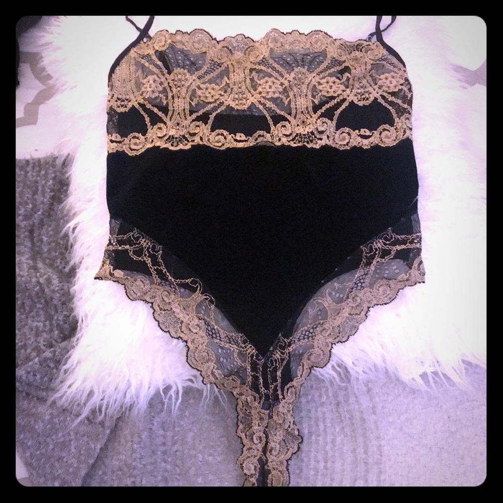 Lace and velvet lingerie